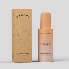 Suntouched Sun Hair Lightener 3.38 oz spray for easy reapplication.