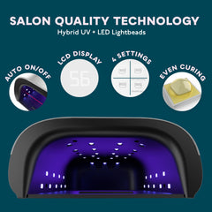 SUNUV SUN3 inside bead array ensures uniform curing across all nails.