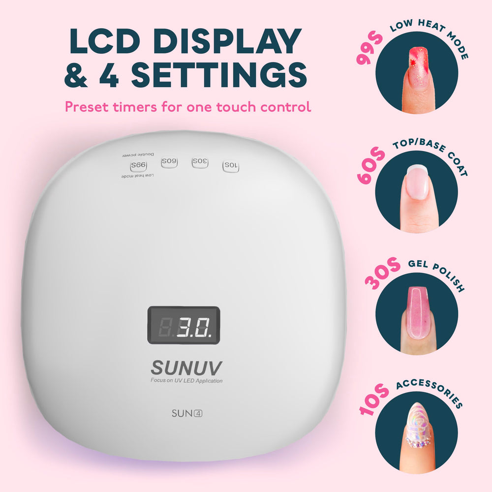 SUNUV SUN4 sensor activation illustrates hands-free curing