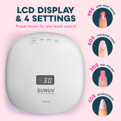 SUNUV SUN4 sensor activation illustrates hands-free curing