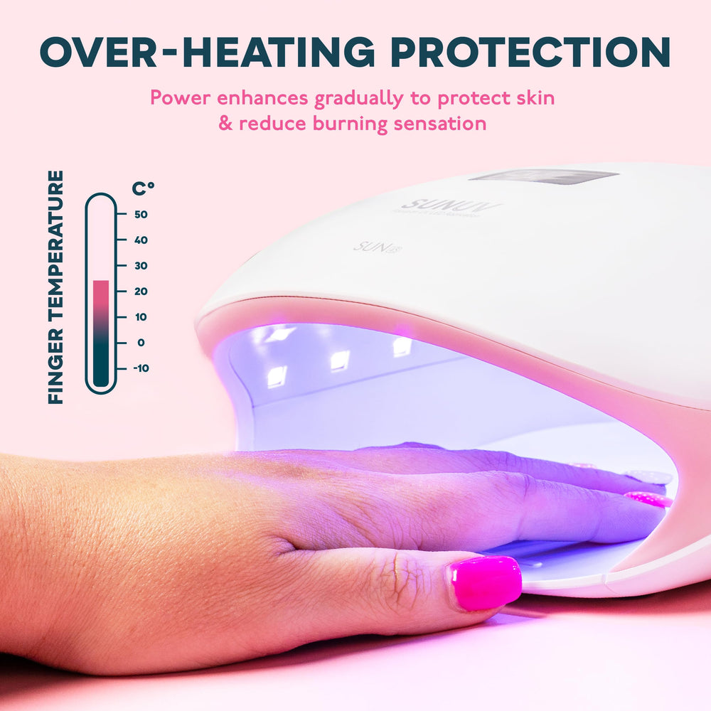 SUNUV SUN4S Pink interior UV/LED bulbs deliver efficient, even gel curing