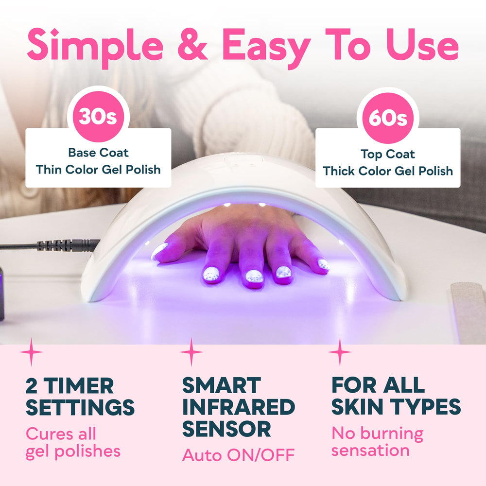 SUNUV Sun9C blue sensor-automatic demonstrates hands-free operation for seamless manicure