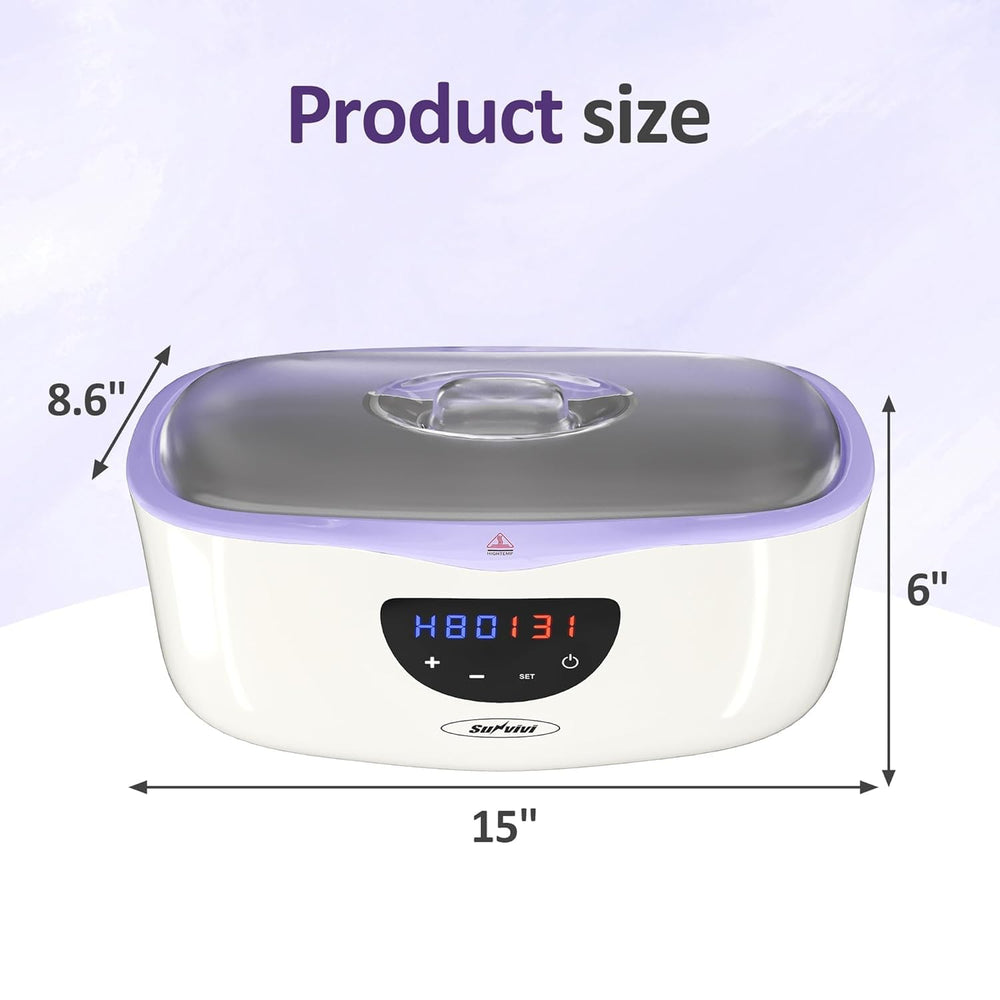 SUNVIVI large 4000ml wax bath for hands and feet sessions
