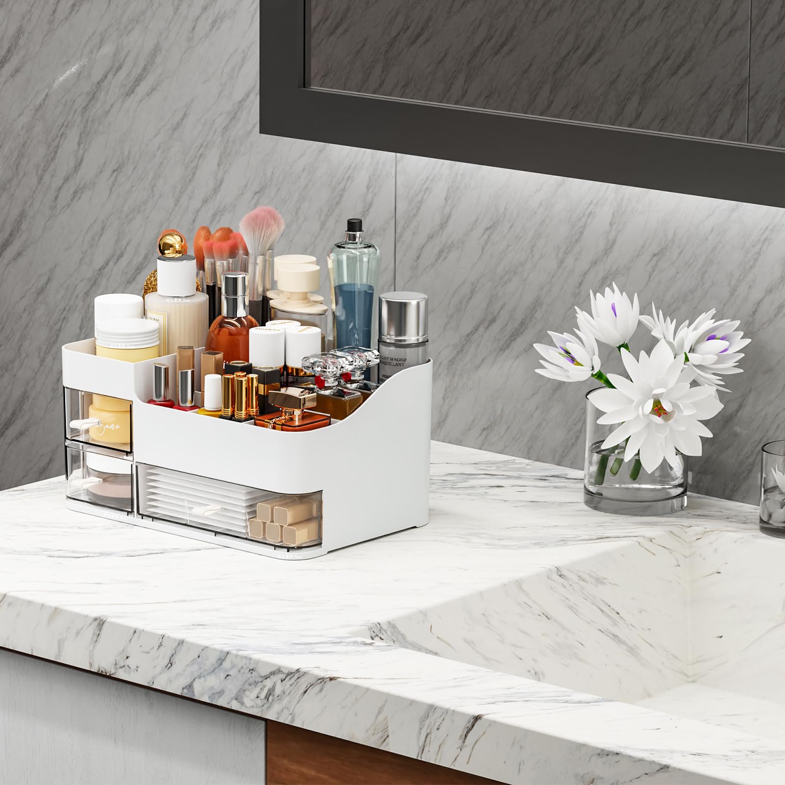 SuoXing vanity organizer makes a practical gift for weddings or holidays.