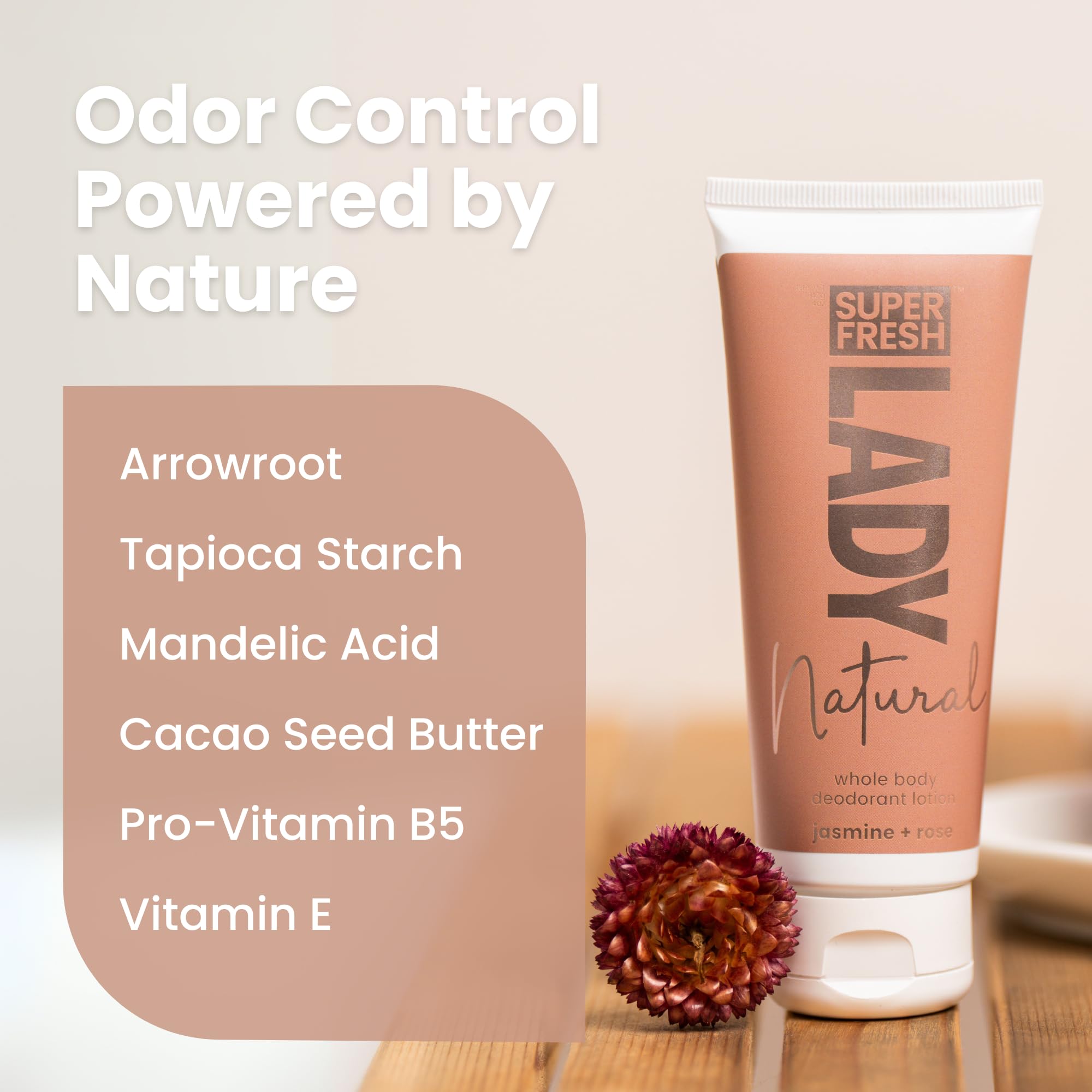 Super & Fresh Co. application on skin shows smooth, non-greasy texture.