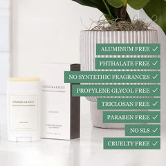 Super Natural Goods Citrus + Juniper deodorant stick texture close-up reveals creamy, non-greasy formula