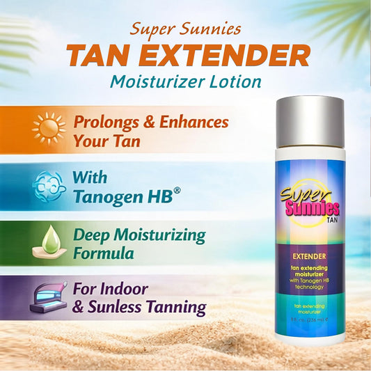 Super Sunnies moisturizer-lotion application helps even skin tone
