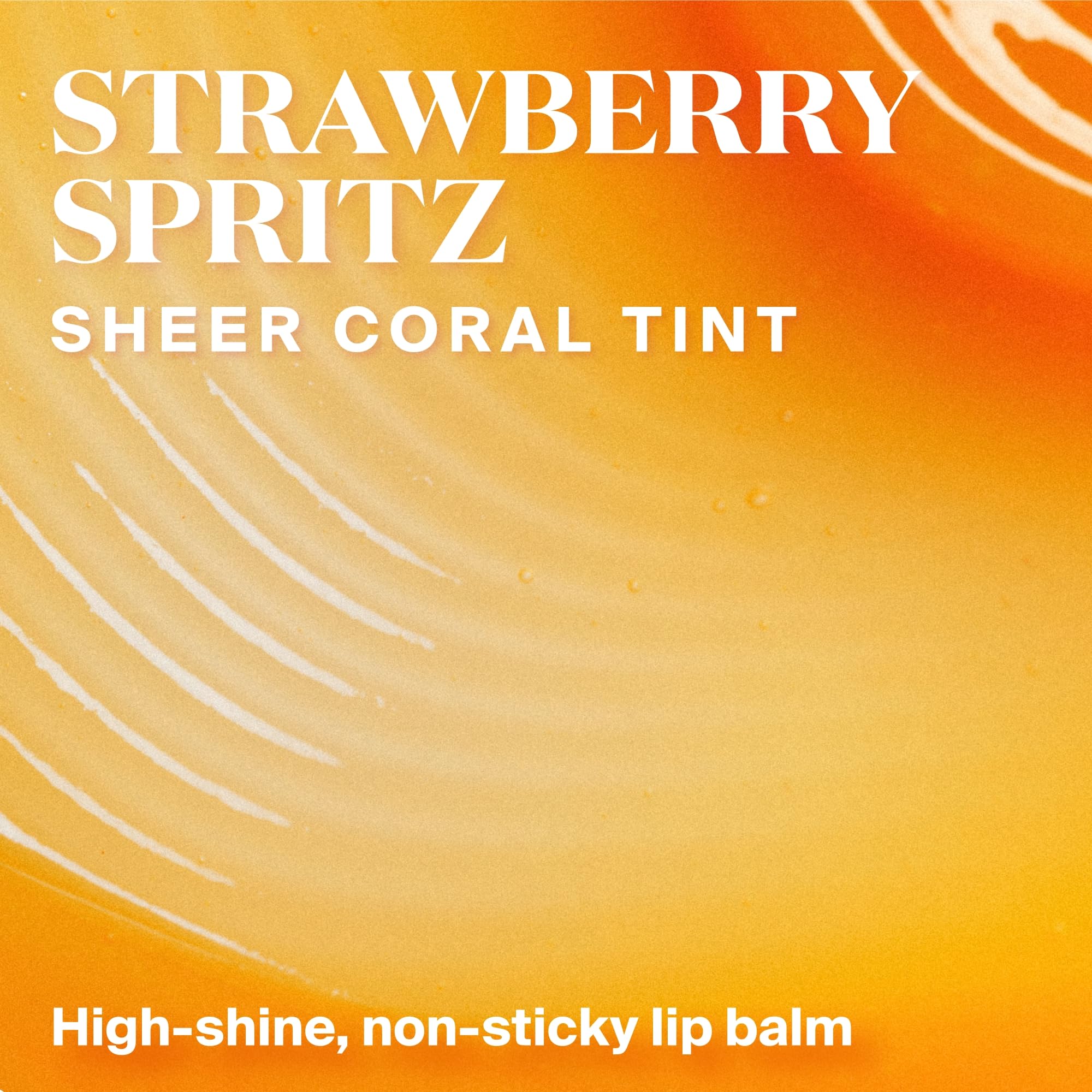 Supergoop Glow Gloss SPF 40 on lips with a sheer coral tint