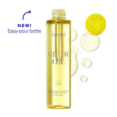 Illustration of marigold meadowfoam and grape seed extracts in Glow Oil