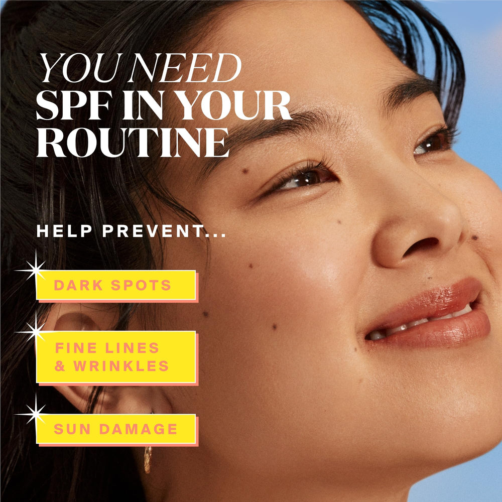 Supergoop! Glowscreen Sunlighter Stick Sunrise pearl blur softens imperfections.