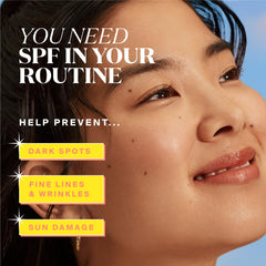 Supergoop! Glowscreen Sunlighter Stick Sunrise pearl blur softens imperfections.