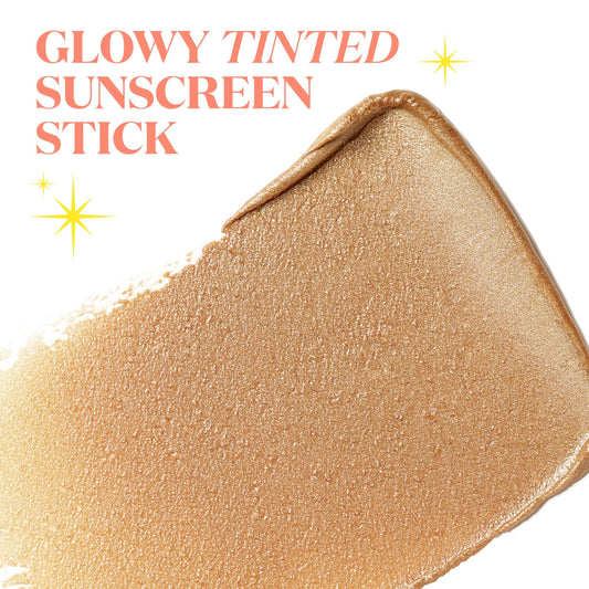 Supergoop! Glowscreen Sunlighter Stick Sunrise twist mechanism enabling quick on-the-go reapplication.