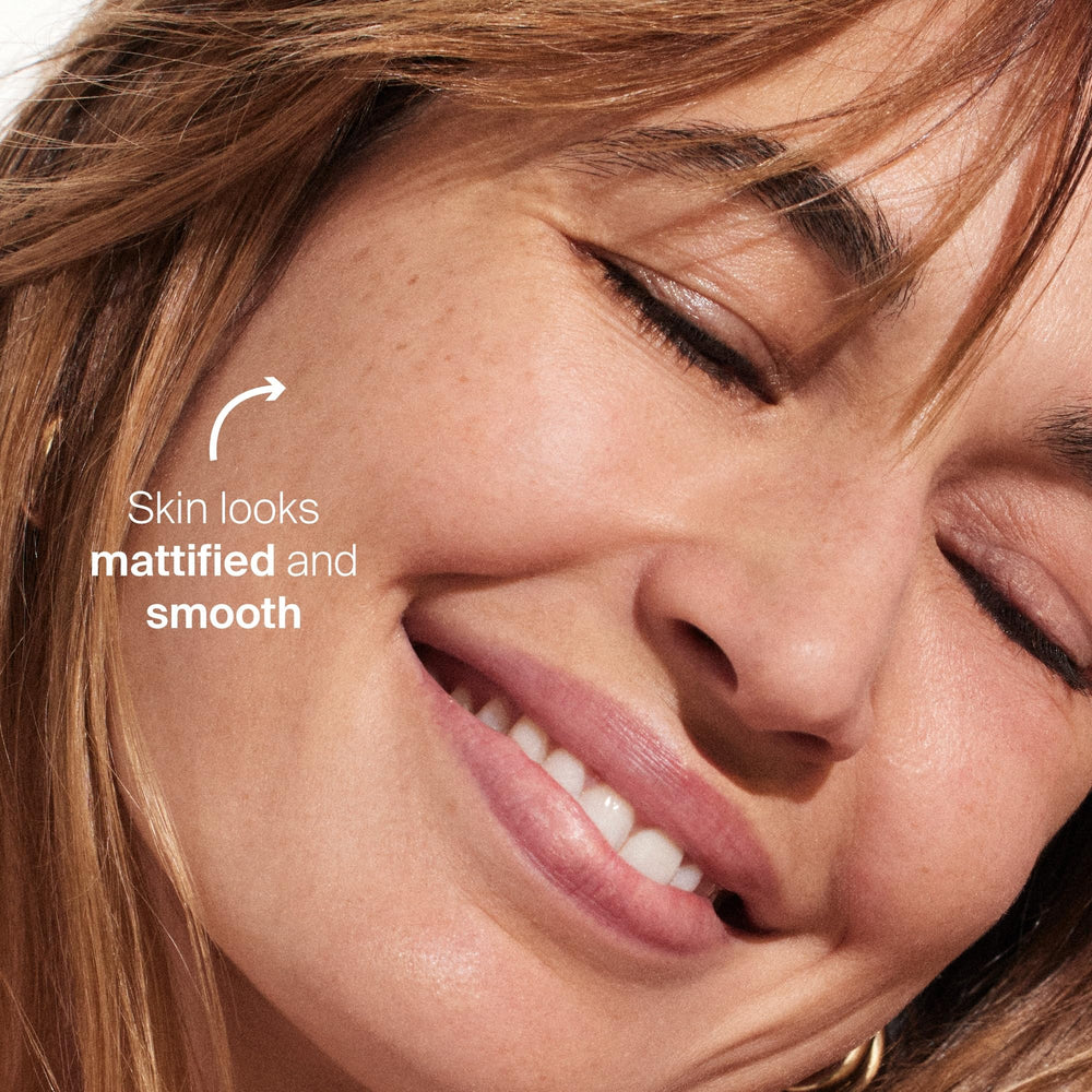 MatteScreen being absorbed easily for all skin types.