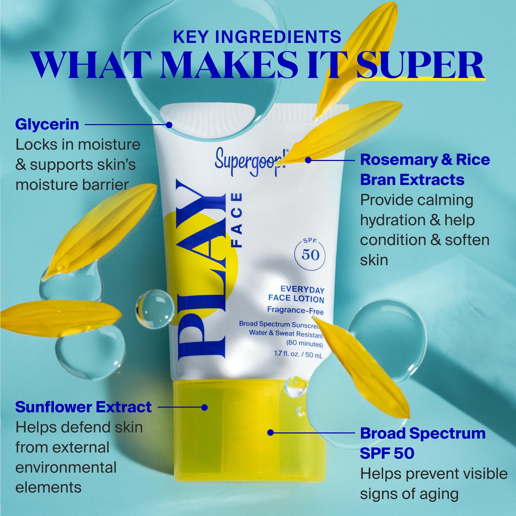 24-hour hydration from Supergoop! PLAY with a non-greasy feel.