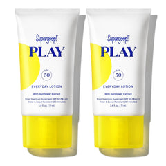 Supergoop! PLAY Everyday Lotion bottle demonstrates lightweight protection for face and body