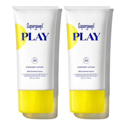 Supergoop! PLAY Everyday Lotion SPF 50 front bottle showing lightweight protection