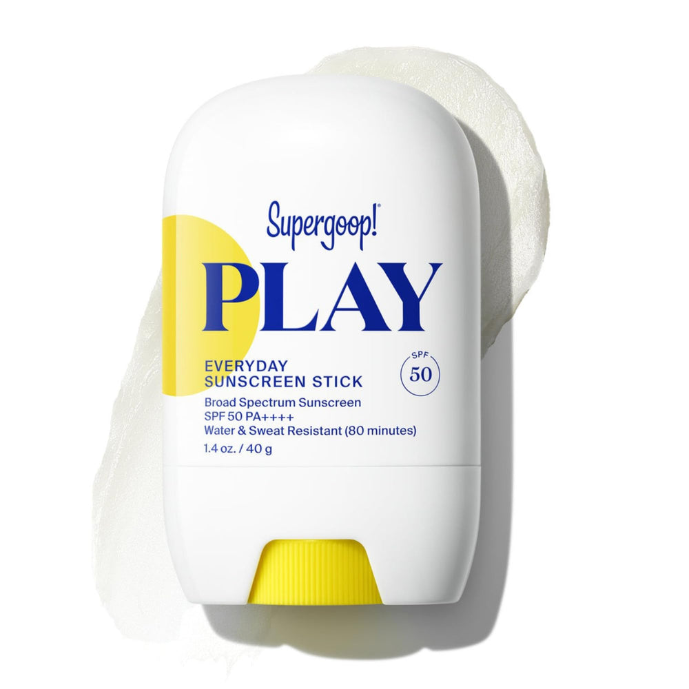 Supergoop! PLAY Everyday Sunscreen Stick cap shown for portable sun protection