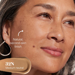 SupergoopProtec(tint) SPF 50 swatch on arm demonstrates buildable coverage
