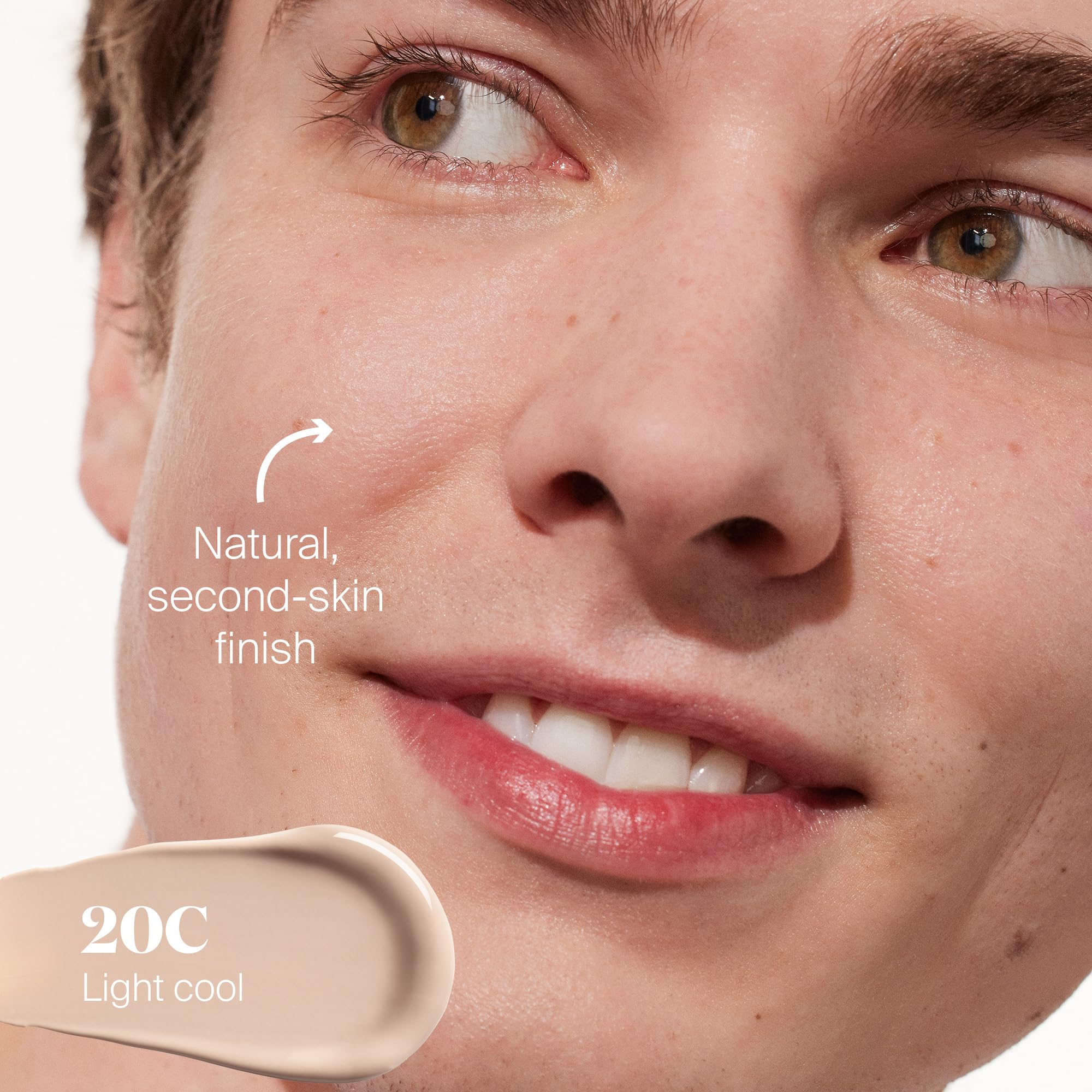 Protec(tint) blend swatch reveals smooth, even skin tone after application