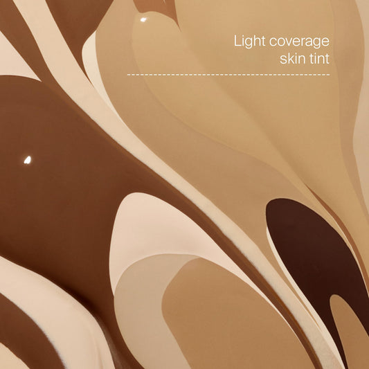 Supergoop! Protec(tint) light shade swatch demonstrates buildable coverage without white cast