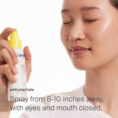 Supergoop! Refreshing Mist provides SPF 40 UV protection during the day.