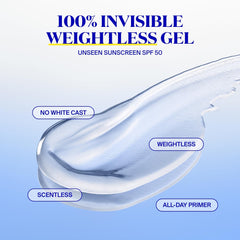 Supergoop! Unseen Face SPF 50 blurs pores with no white cast