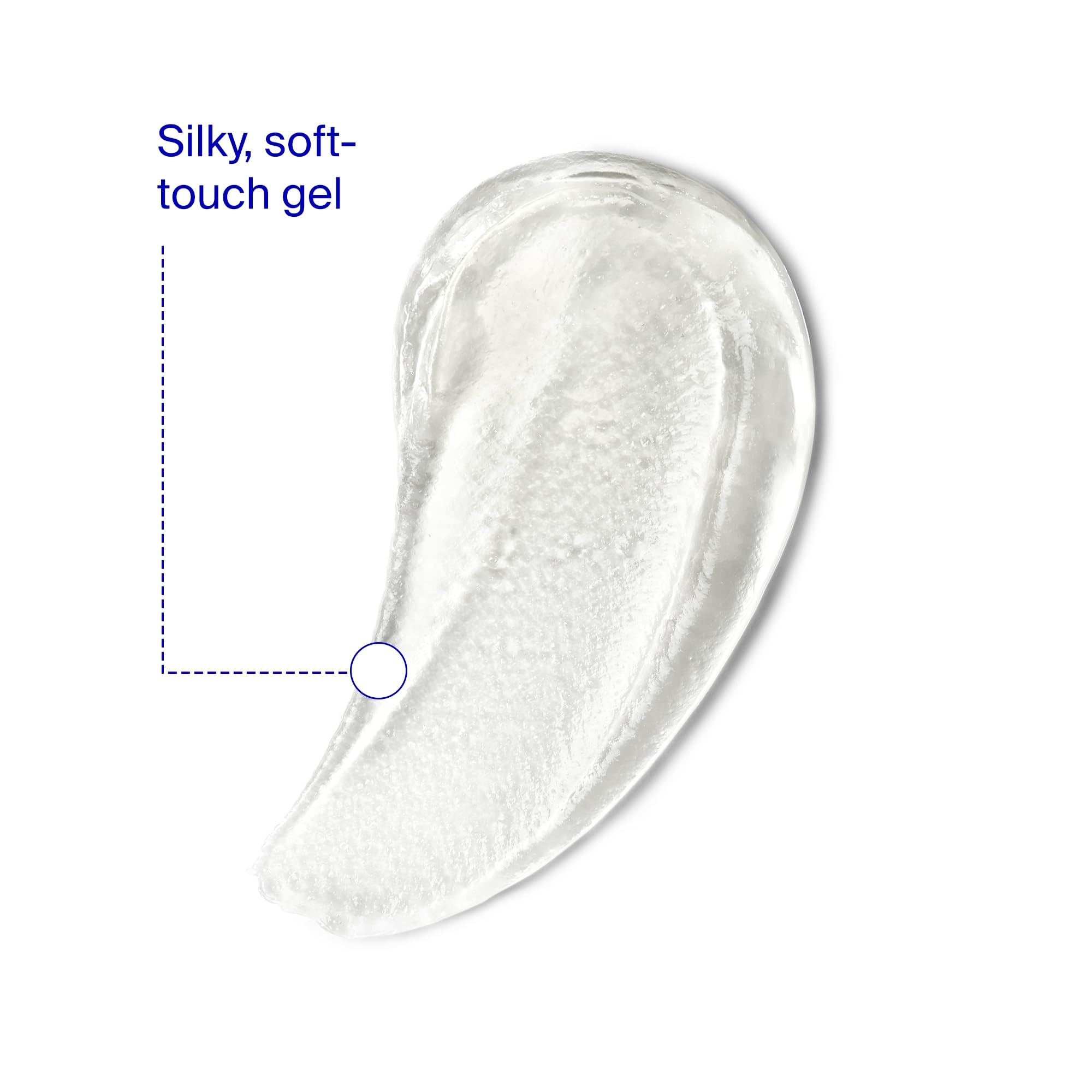 Unseen Sunscreen Body texture close-up reveals gel-like absorption for dry skin