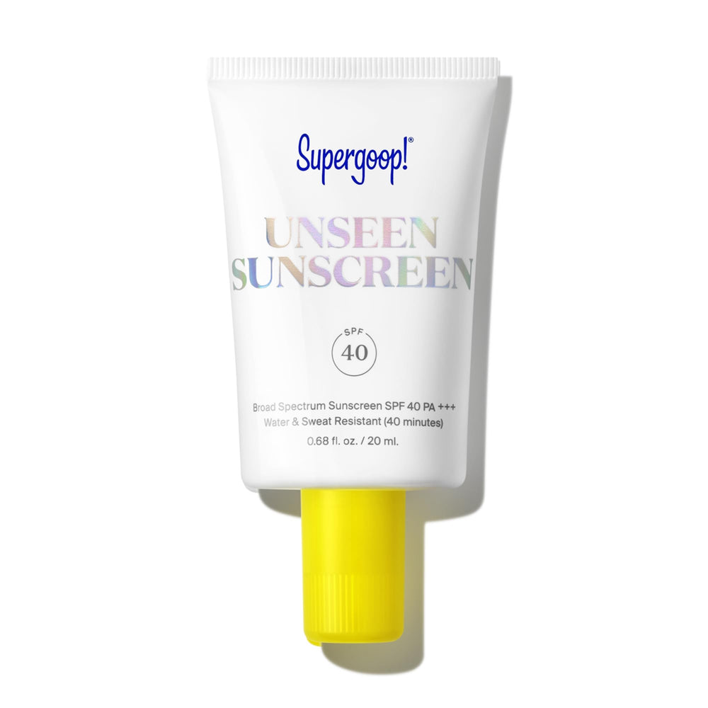 Supergoop! Unseen Sunscreen delivers a completely invisible texture for a smooth makeup base.