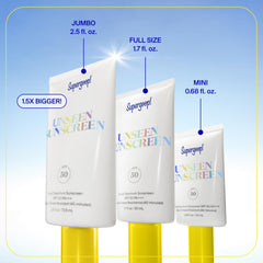 Morning routine image with sunscreen and makeup ready to go