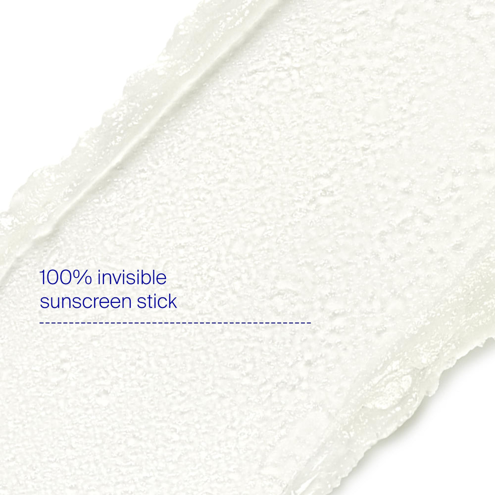 Supergoop Unseen Sunscreen Stick SPF 40 clear formula over makeup
