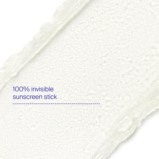 Supergoop Unseen Sunscreen Stick SPF 40 clear formula over makeup