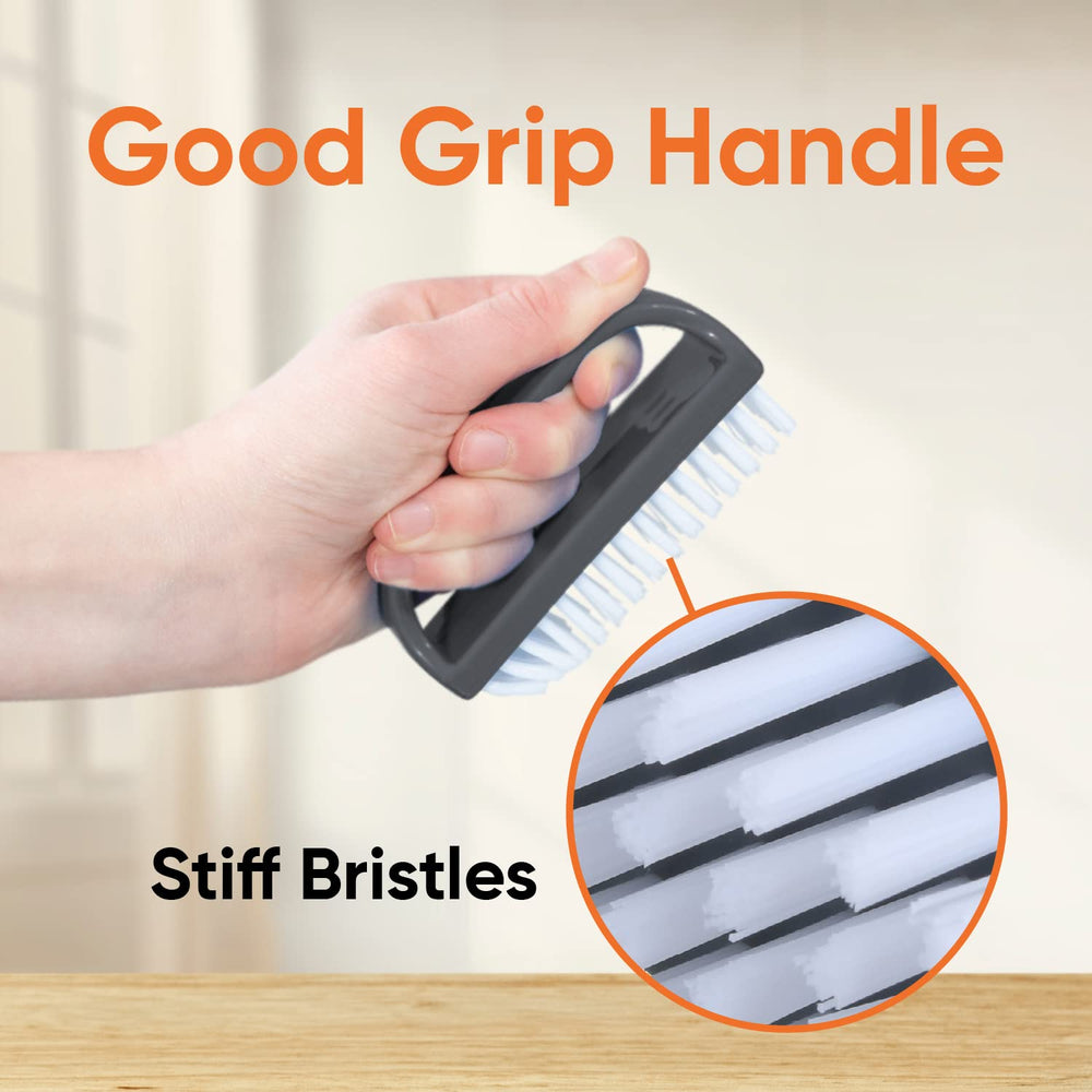 Superio nail brush can clean countertops and shoes.