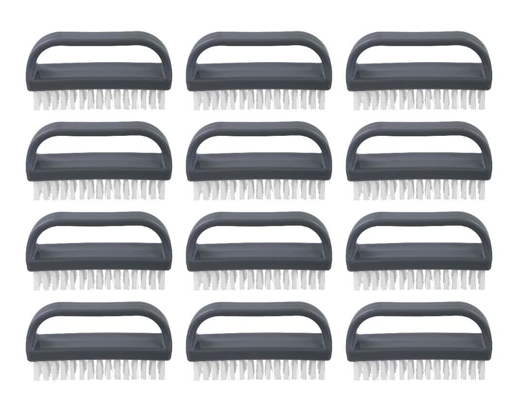 Superio stiff nail brush with ergonomic handle cleans fingernails efficiently.