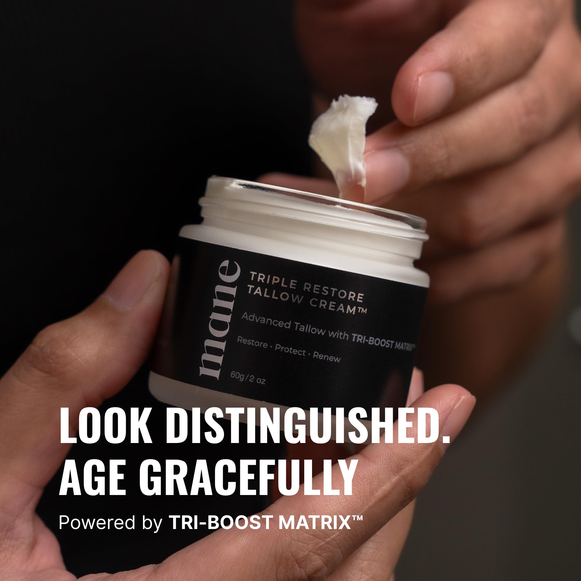 Superior Mane Ceramides Tallow Formula image emphasizes barrier-supporting ingredients.