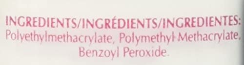 SuperNail Clear powder applied for long-lasting nails with high adhesion.