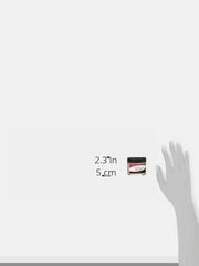 SuperNail Clear nail powder swatch demonstrating brilliant, crack-resistant finish.