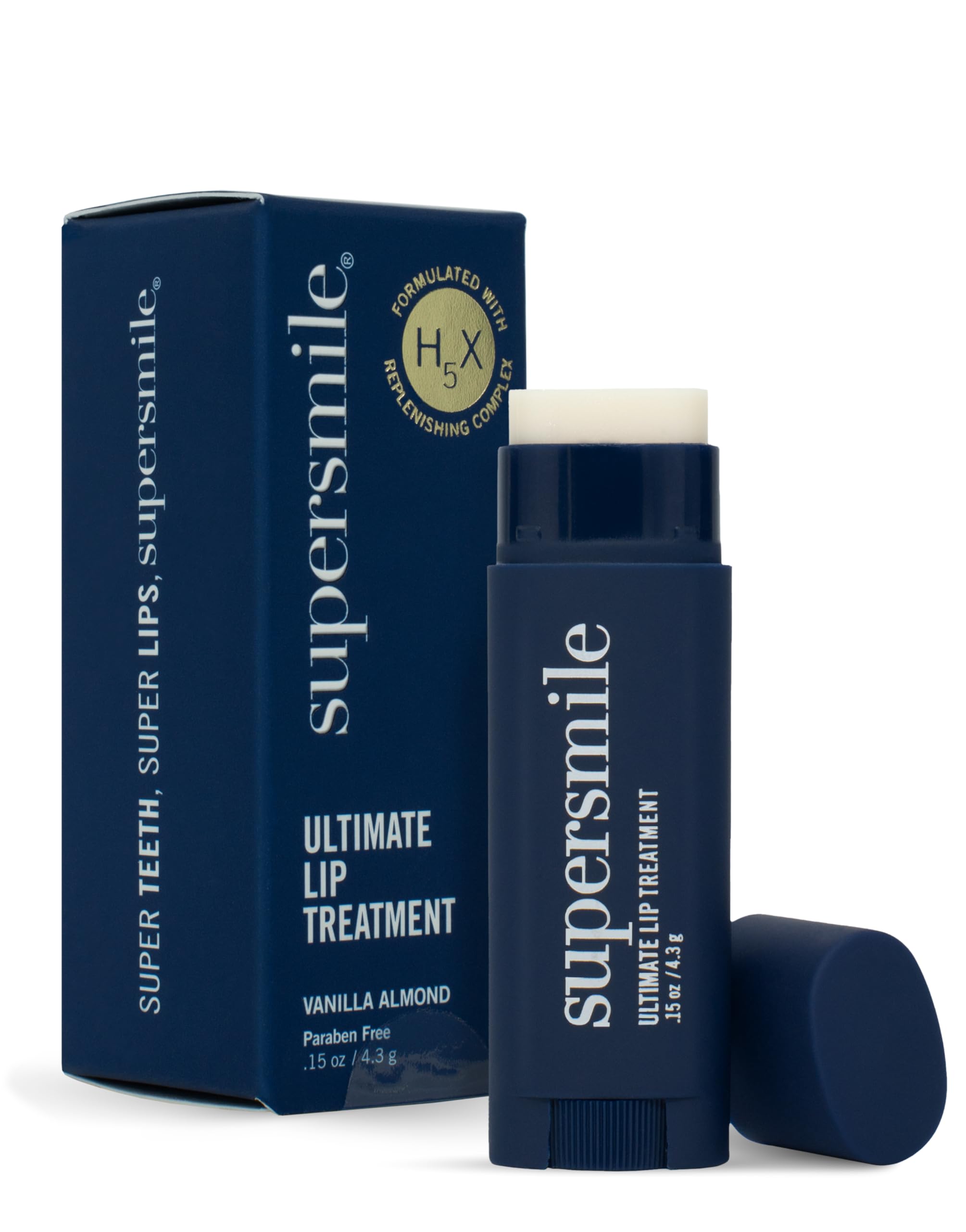 Supersmile Ultimate Lip Treatment jar closeup highlighting hydrating lip care
