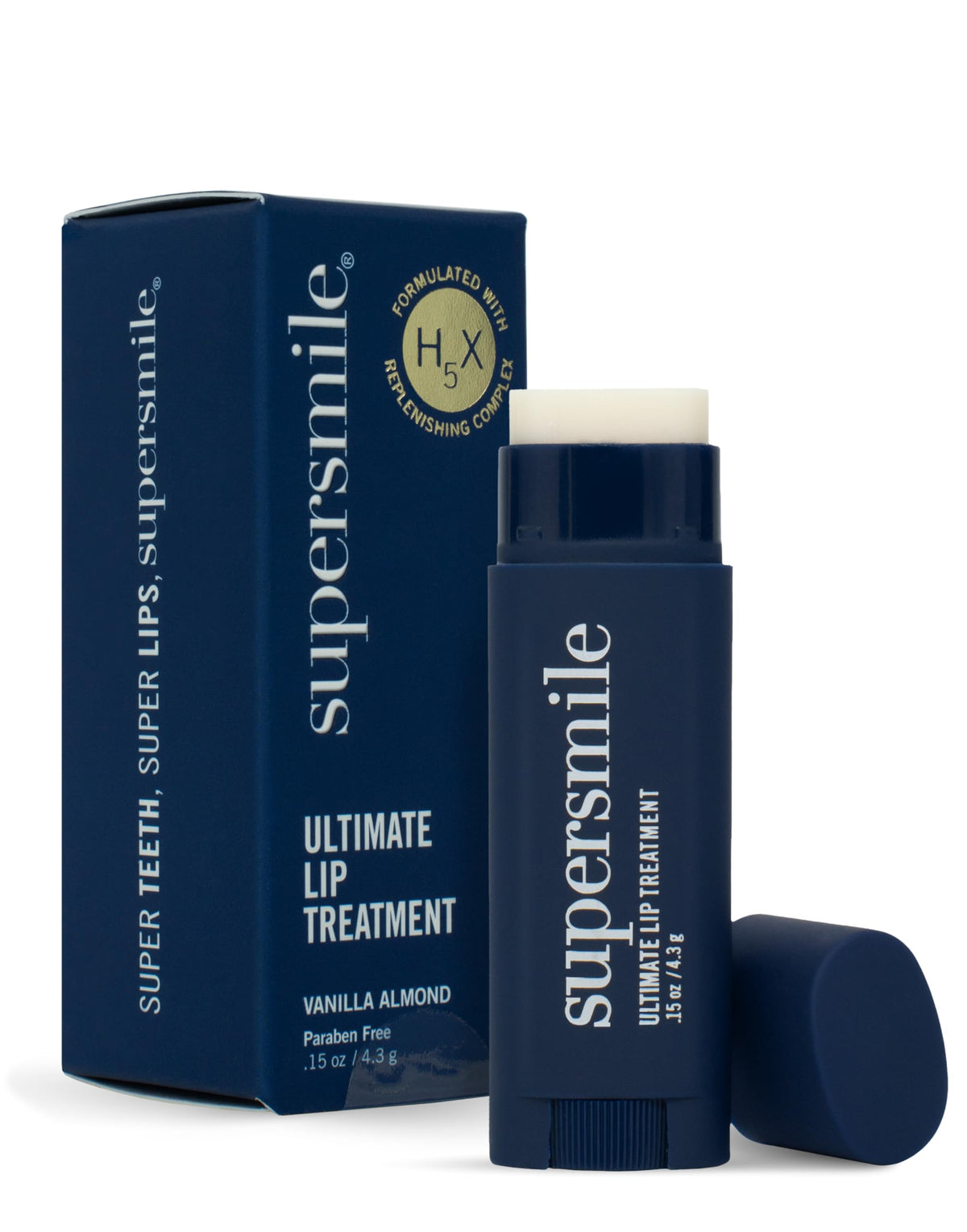 Supersmile Ultimate Lip Treatment jar closeup highlighting hydrating lip care