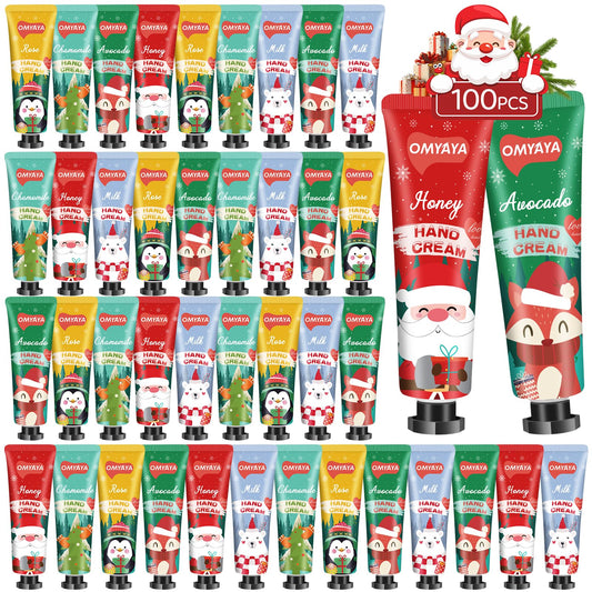 SUPERSUN 100-pack hand cream gift set for bulk gifting and stocking stuffers.
