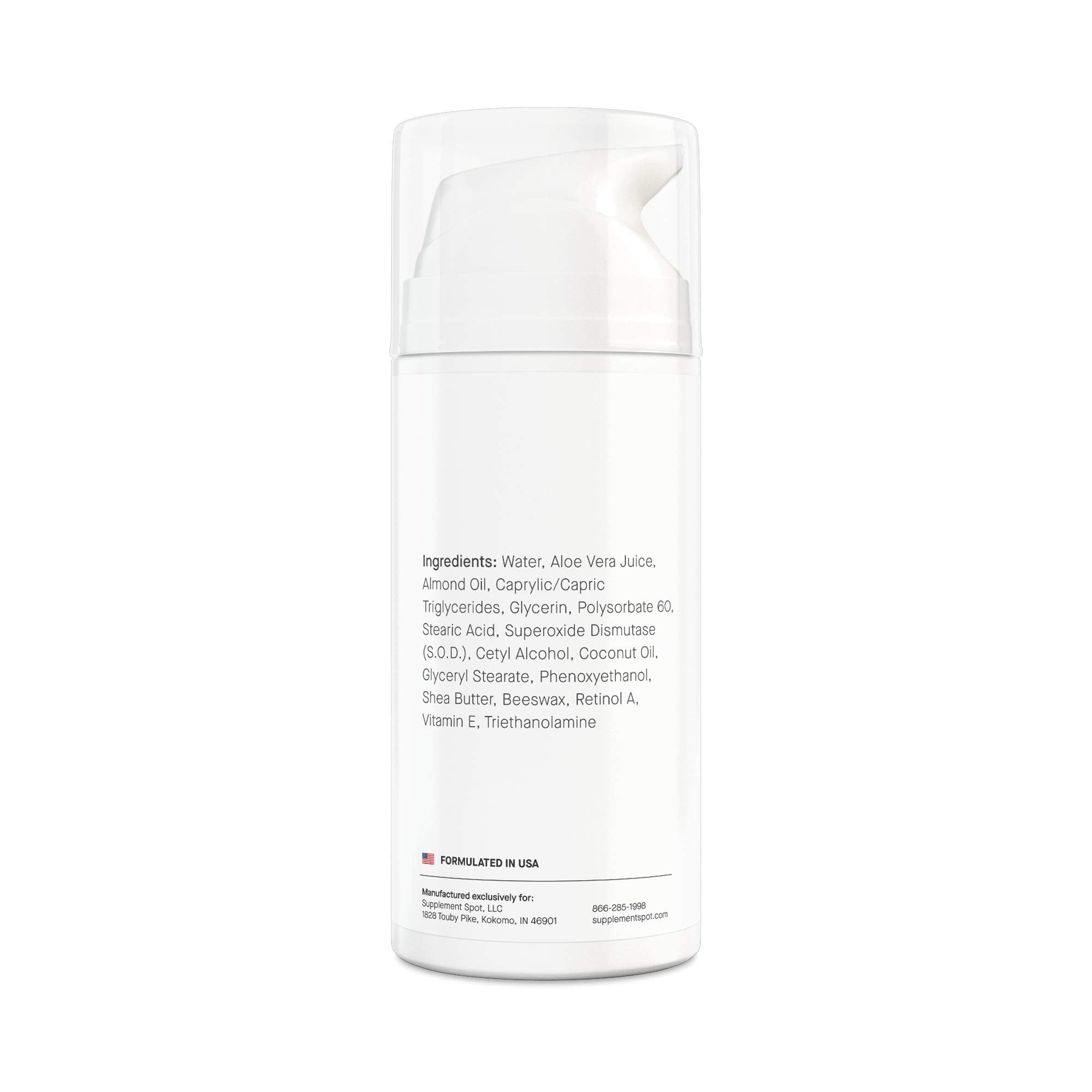 Supplement Spot SOD cream foil seal and safety packaging.