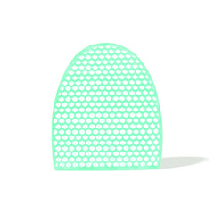 Supracor Spacell Facial Sponge front view shows green and white cleansing design