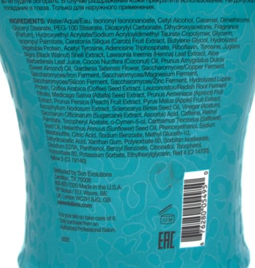 Fragrance of vanilla orchid and sweet pear enhances tanning experience