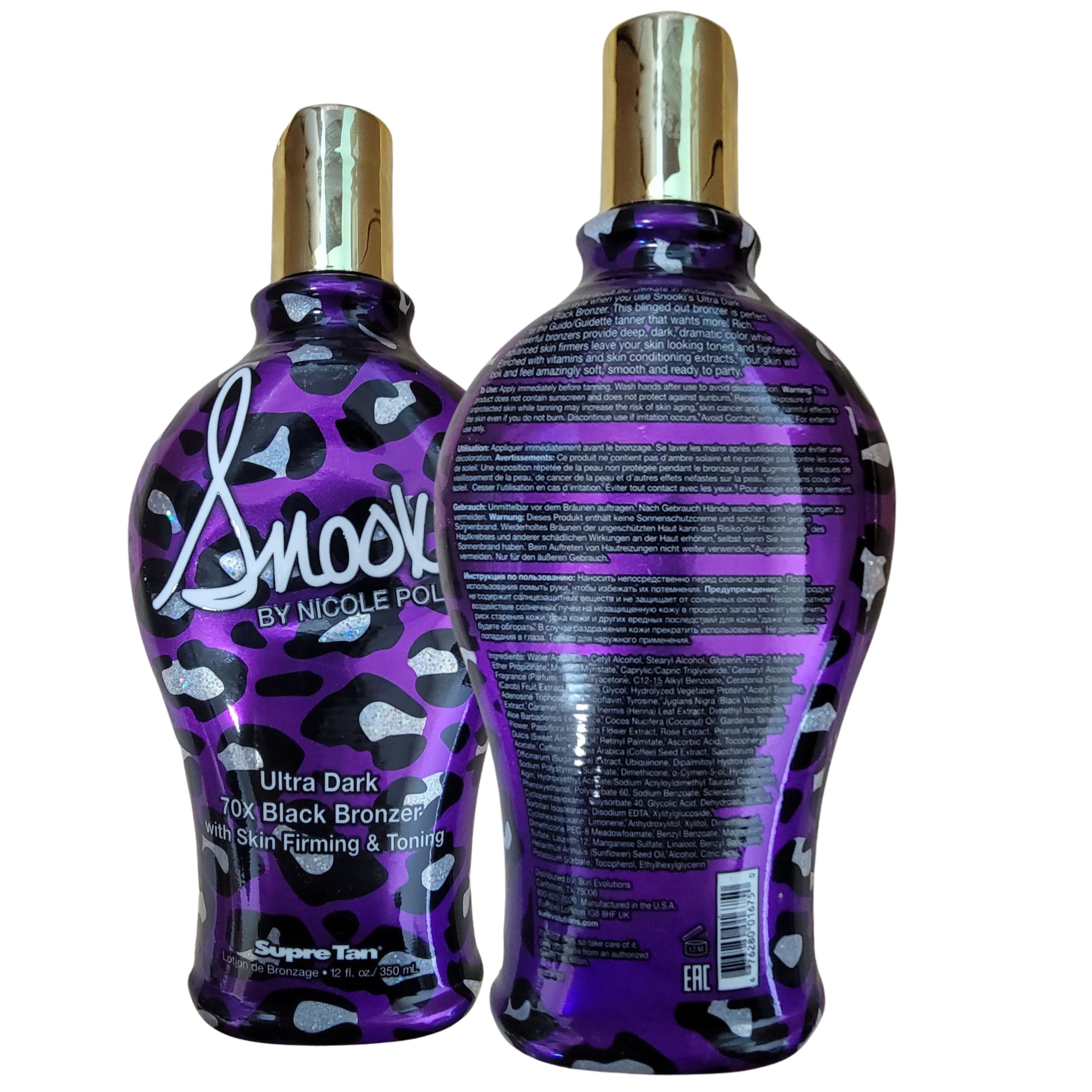 Close-up texture of Supre Snooki Ultra Dark 70x for smooth application