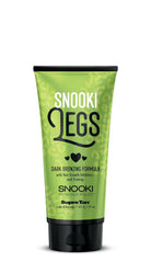 Close-up of Supre Snooki Ultra Dark Leg Bronzer on bronzed, hydrated-looking legs.