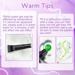 SUPWEE 3D gel demonstrates easy squeeze application on nails