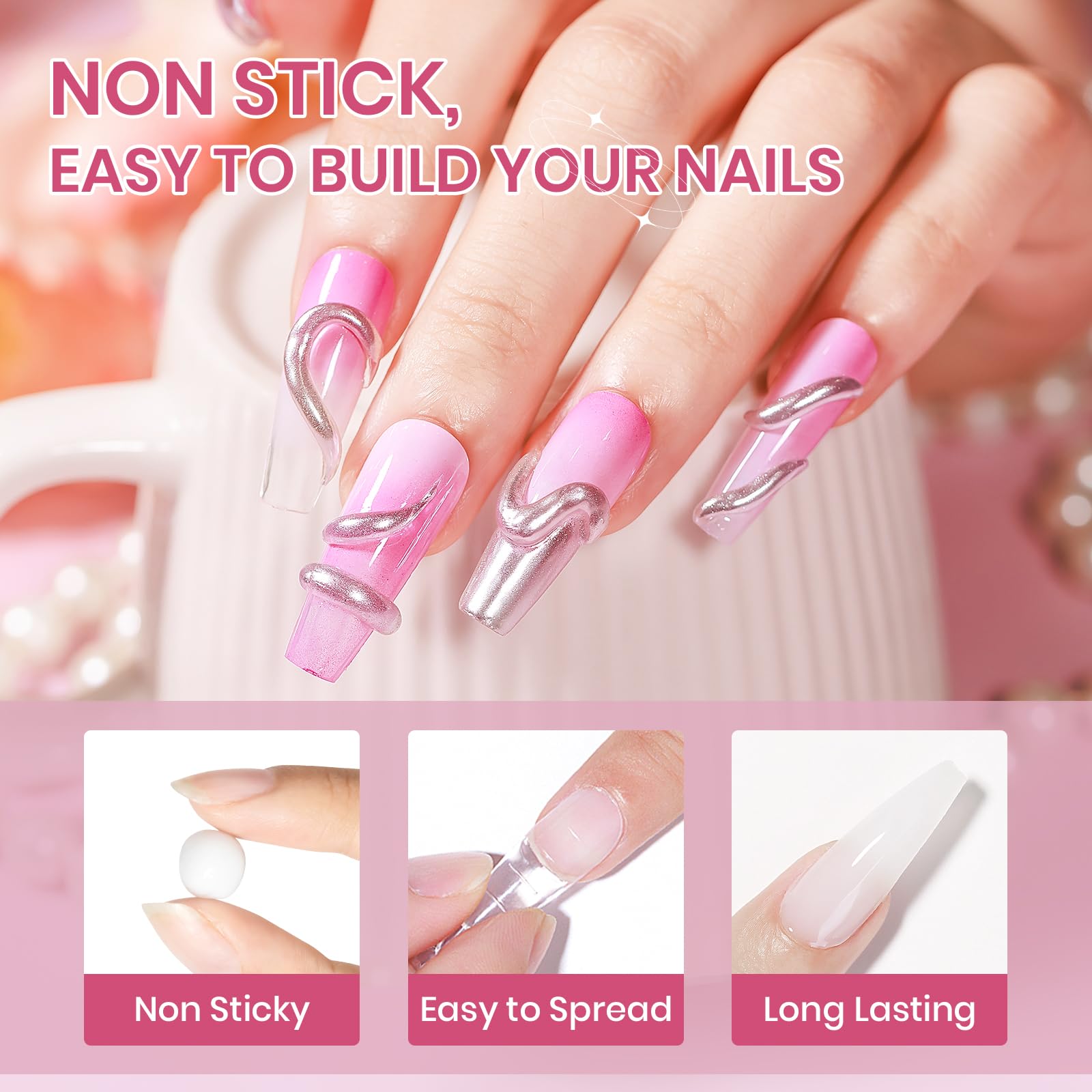 SUPWEE 3D silicone molds for easy nail patterning