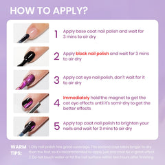SUPWEE 9D cat eye magnetic application demonstrates how magnets shape the look.