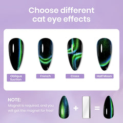 SUPWEE 9D cat eye polish shade 4 provides classy sparkle for work events.
