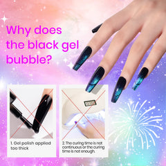 SUPWEE Cat Eye Gel Polish aurora effects capture space-inspired nail art.