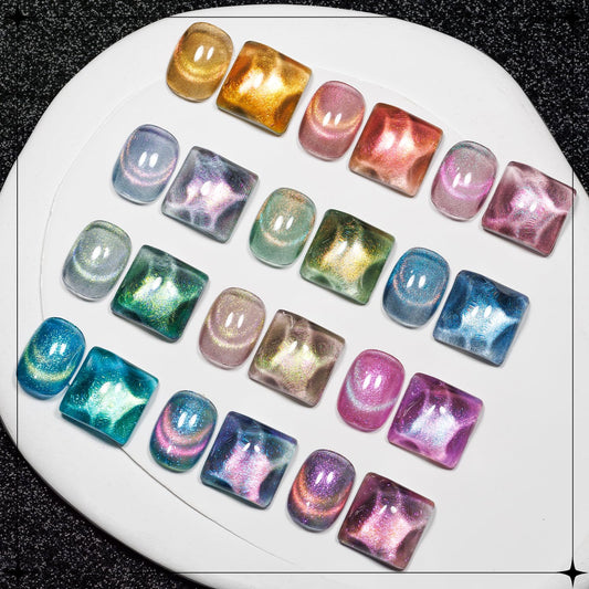 SUPWEE 12-color cat eye swatches reveal vibrant range and shimmer